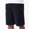 New Era NBA Script Chicago Bulls Oversized Shorts Black