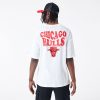 New Era NBA Script Chicago Bulls Oversized T-Shirt White XL