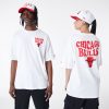 New Era NBA Script Chicago Bulls Oversized T-Shirt White XL