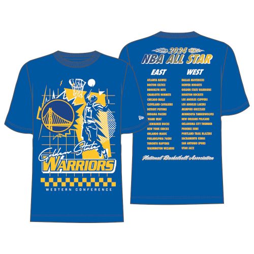 New Era NBA Rally Drive Golden State Warriors T-Shirt Blue XXL