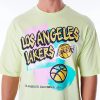 New Era Los Angeles Lakers Retro Graphic OS Tee Green M