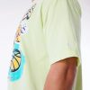 New Era Los Angeles Lakers Retro Graphic OS Tee Green XL