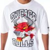 New Era Chicago Bulls Graphic Drop Shoulder Tee White XL