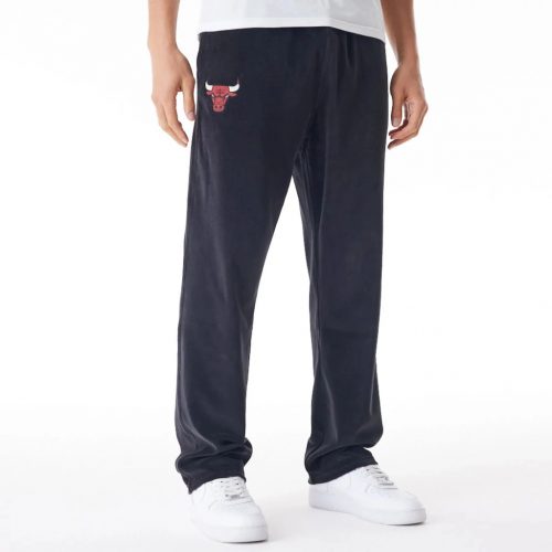 New Era NBA Lifestyle Velour Chicago Bulls Track Joggers Black