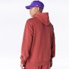 New Era League Essential Los Angeles Lakers Oversized Pullover Hoodie Brown XL