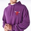 New Era League Essential Chicago Bulls Oversized Pullover Hoodie Purple