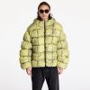 Karl Kani Sport Patch Square Quilted Tie Dye Puffer Jacket Lime Green S