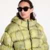 Karl Kani Sport Patch Square Quilted Tie Dye Puffer Jacket Lime Green S