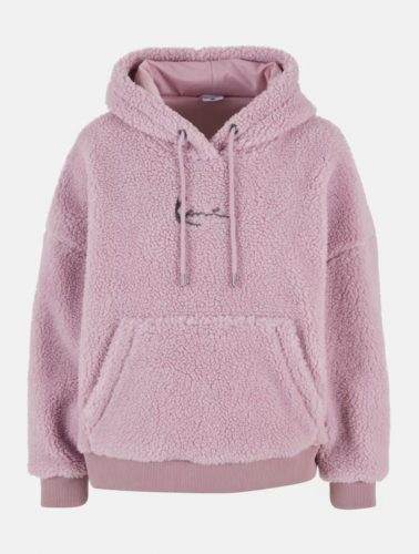 Karl Kani Metal Signature Teddy Os Hoodie Rose XS