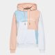 Karl Kani Signature Block Hoodie DUSTY ROSE/LIGHT BLUE/WHITE