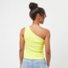 Karl Kani Chest Signature Essential Asymmetric Rib Top lime S