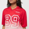 Karl Kani Retro Gradient Crop Jersey red / off white M