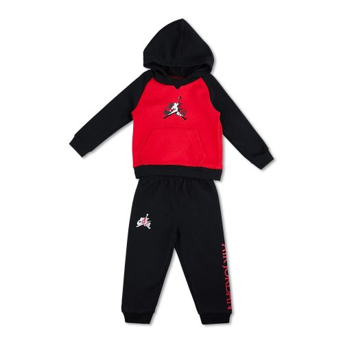 JORDAN KIDS JUMPMAN CLASSICS FLEECE/TERRY SET BLACK