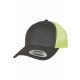 FLEXFIT RETRO TRUCKER 2-TONE CHARCOAL/ NEON GREEN