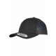 FLEXFIT TRUCKER RECYCLED POLYESTER FABRIC CAP BLACK