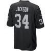 Nike NFL Home Game Jersey - Throwback Player - Bo Jackson 34 - Las Vegas Raiders Black M