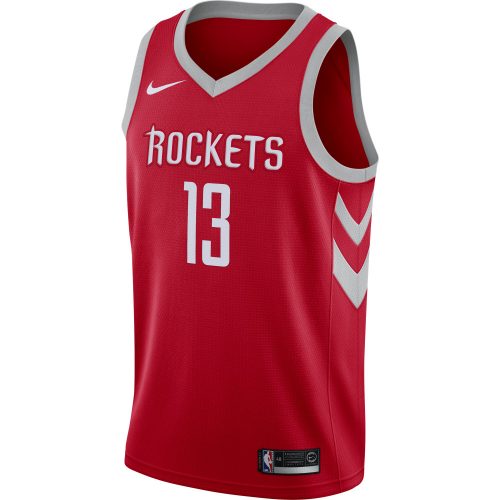 NBA X Nike James Harden Houston Rockets Nike Icon Edition Swingman Jersey UNIVERSITY RED/FLT SILVER