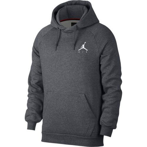 JORDAN M J JUMPMAN FLEECE  CARBON HEATHER/WHITE