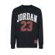 JORDAN KIDS PRACTICE FLIGHT LONG SLEEVE TEE BLACK(GYM RED) 10-12YR