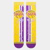 STANCE OVERSPRAY LOS ANGELES LAKERS PURPLE/YELLOW L