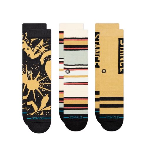 STANCE DUNES 3 PACK BLACK/BROWN