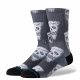 STANCE PIZZA FACE WHITE/BLACK L