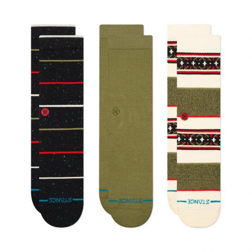 Stance Greetings 3 Pack Crew BLK