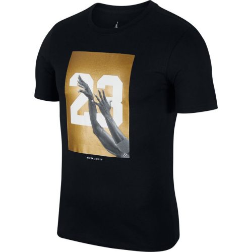 JORDAN HO 4 TEE BLACK