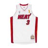 MITCHELL & NESS MIAMI HEAT DWYANE WADE Finals Jersey WHITE