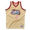 Mitchell & Ness NBA Swingman Jersey Philadelphia 76ers Allen Iverson 97-98 GOLD