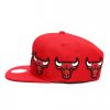 Mitchell & Ness Multi Logo Snapback Chicago Bulls RED