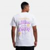 MITCHELL & NESS NBA LOS ANGELES LAKERS MERCH TAKE OUT TEE WHITE