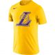 NBA X NIKE LOS ANGELES LAKERS LOGO TEE AMARILLO