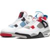 AIR JORDAN 4 RETRO SE WHITE/MILITARY BLUE-FIRE RED-TECH GREY