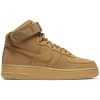 NIKE AIR FORCE 1 HIGH '07 FLAX/WHEAT-GUM LIGHT BROWN-BLACK