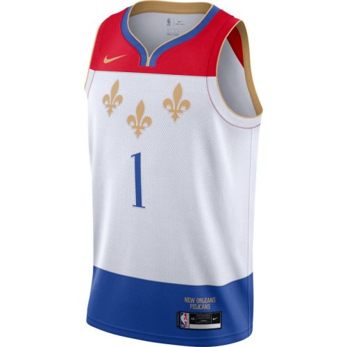 NIKE X NBA ZION WILLIAMSON NEW ORLEANS PELICANS SWINGMAN JERSEY CE 20 WHITE/WILLIAMSON ZION