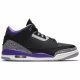 AIR JORDAN 3 RETRO BLACK/COURT PURPLE-CEMENT GREY-WHITE