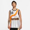 NIKE RAYGUNS VINCE CARTER JERSEY WHITE/UNIVERSITY GOLD/TEAM ORANGE/BLACK