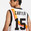 NIKE RAYGUNS VINCE CARTER JERSEY WHITE/UNIVERSITY GOLD/TEAM ORANGE/BLACK