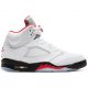 AIR JORDAN 5 RETRO TRUE WHITE-FIRE RED-BLACK