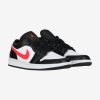 AIR JORDAN 1 LOW WMNS BLACK/SIREN RED-WHITE