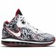 NIKE LEBRON 8  BLACK/WHITE-SPORT RED