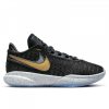 Nike Lebron XX Kids Shoes (GS) BLACK/WHITE/PURE PLATINUM/METALLIC GOLD