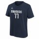 NIKE NBA DALLAS MAVERICKS LUKA DONCIC BOYS STATEMENT N&N TEE COLLEGE NAVY S