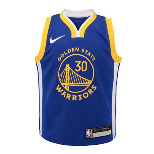 NIKE NBA GOLDEN STATE WARRIORS STEPHEN CURRY 0-7 ICON REPLICA JERSEY RUSH BLUE M