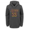 NBA X NIKE KIDS LEBRON JAMES PO N&N ESSENTIAL HOODIE DARK GREY HEATHER