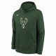 NIKE NBA MILWAUKEE BUCKS NK CLUB LOGO FLEECE FIR