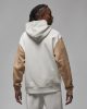 JORDAN ESSENTIALS FLEECE PULLOVER SAIL/HEMP/OATMEAL HEATHER/WHITE M