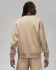 JORDAN ESSENTIALS FLEECE CREW BEIGE/WHITE XL