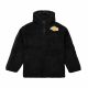 MITCHELL & NESS LOS ANGELES LAKERS NBA POLAR FLEECE 1/4 ZIP PULLOVER HOODIE BLACK 4XL